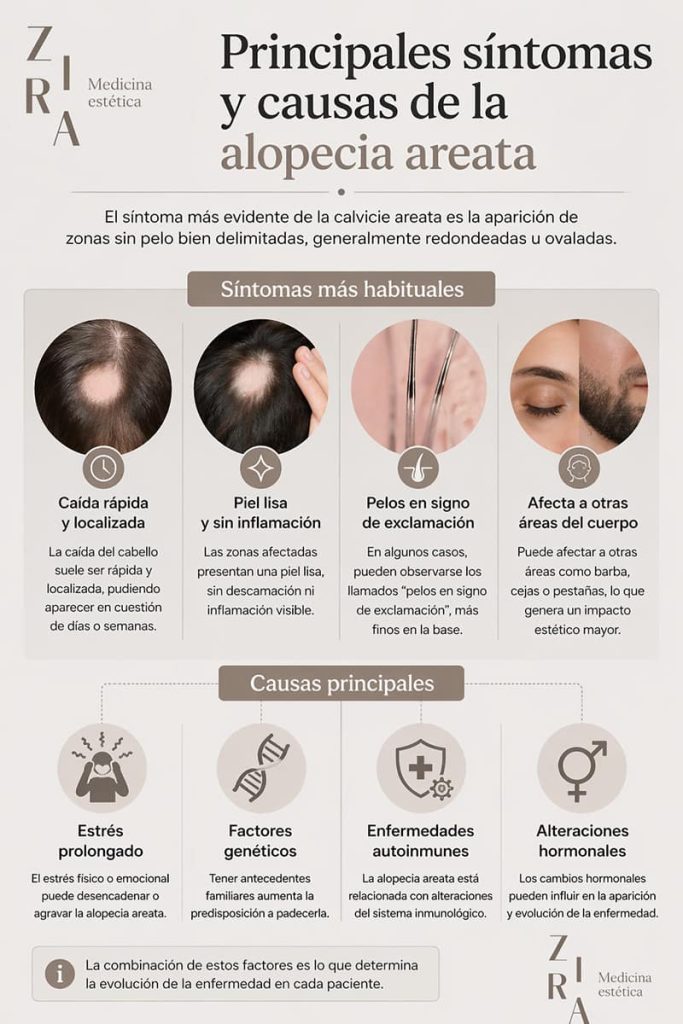 sintomas causas alopecia areata calvicie