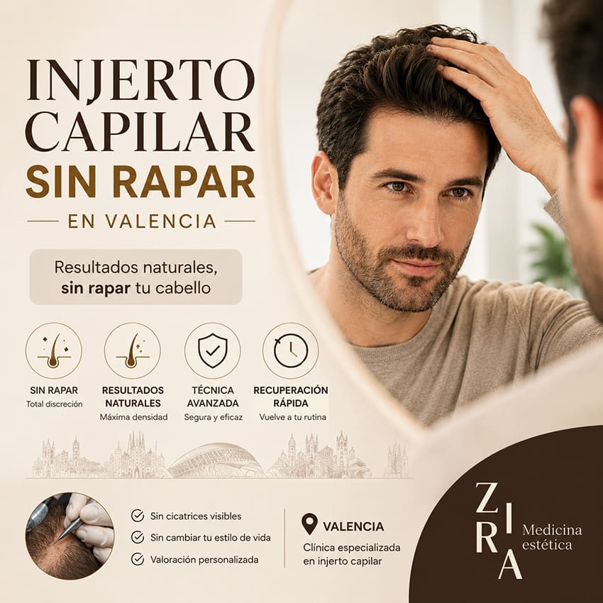 injerto capilar sin rapar valencia