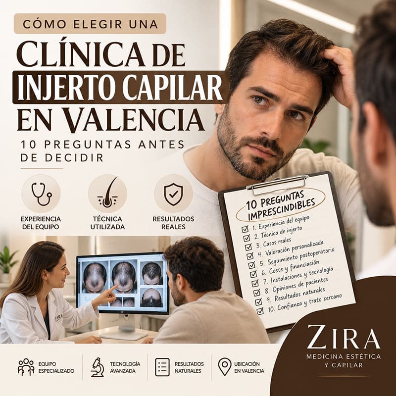 Guía para elegir clínica de injerto capilar